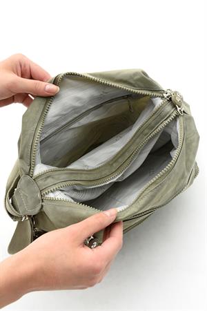 Ultra Hafif Hem Sırt Hem Omuz Kadın Çantası Vizon (Model: 571-5B)