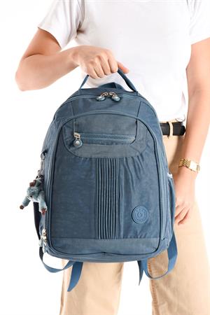 Ultra Hafif Orta Boy Sırt Çantası Çok Cepli Mavi (Model: 571-3P)