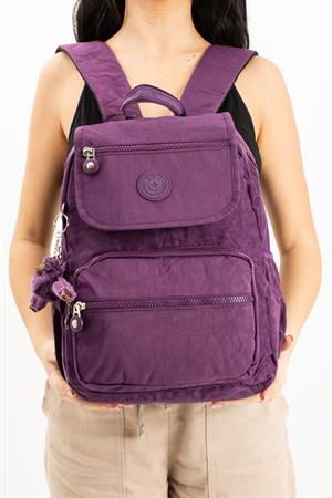 Ultra Hafif Orta Boy Sırt Çantası Çok Cepli Mor (Model: 571-4A)