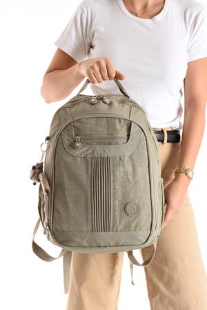 Ultra Hafif Orta Boy Sırt Çantası Çok Cepli Vizon (Model: 571-3P)