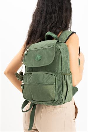 Ultra Hafif Orta Boy Sırt Çantası Çok Cepli Unisex Yeşil (Model: 571-4A)