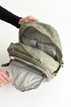 Ultra Hafif Orta Boy Sırt Çantası  Çok Cepli Vizon (Model: 571-4B)