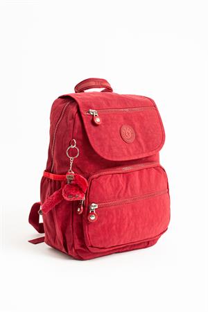 Ultra Hafif Orta Boy Sırt Çantası Çok Cepli Kırmızı (Model: 571-4A)