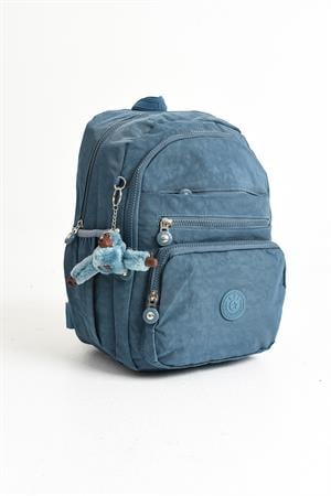 Ultra Hafif Orta Boy Sırt Çantası  Çok Cepli Unisex Mavi (Model: 571-4B)