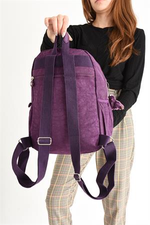 Ultra Hafif Orta Boy Sırt Çantası  Çok Cepli Mor (Model: 571-4B)