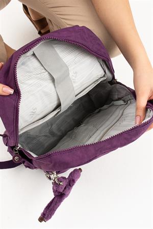 Ultra Hafif Orta Boy Sırt Çantası Çok Cepli Mor (Model: 571-4A)