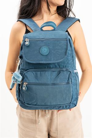 Ultra Hafif Orta Boy Sırt Çantası Çok Cepli Unisex Mavi (Model: 571-4A)