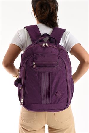 Ultra Hafif Orta Boy Sırt Çantası Çok Cepli Mor (Model: 571-3P)