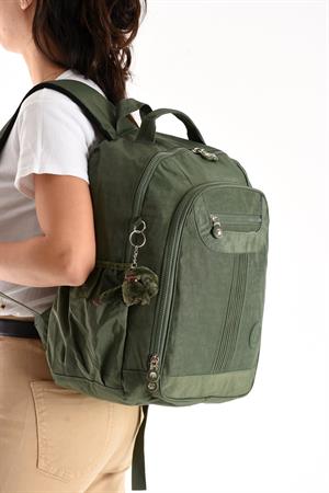 Ultra Hafif Orta Boy Sırt Çantası Çok Cepli Yeşil (Model: 571-3P)