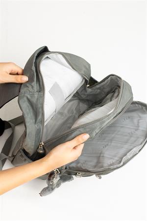 Ultra Hafif Orta Boy Sırt Çantası Unisex Gri (Model: 571-3C) 