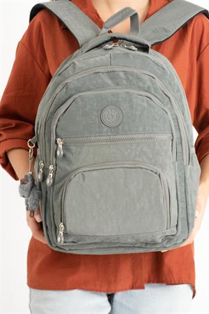 Ultra Hafif Orta Boy Sırt Çantası Unisex Gri (Model: 571-3C) 