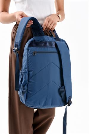 Ultra Hafif Çok Bölmeli Büyük Boy Sırt Çantası(Su Geçirmez, Notebook, Laptop) Mavi Model: (571-13-9F)