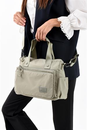 Ultra Hafif, Şık, Kadın Omuz Çantası (Çapraz Çanta) Vizon Model: (571-13-9L)