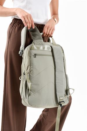 Ultra Hafif Çok Bölmeli Büyük Boy Sırt Çantası(Su Geçirmez, Notebook, Laptop) Vizon Model: (571-13-9F)