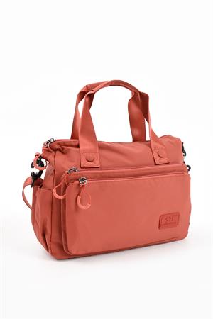 Ultra Hafif, Şık, Kadın Omuz Çantası (Çapraz Çanta) Kiremit Model: (571-13-9L)