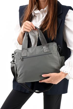 Ultra Hafif, Şık, Kadın Omuz Çantası (Çapraz Çanta) Gri Model: (571-13-9L)