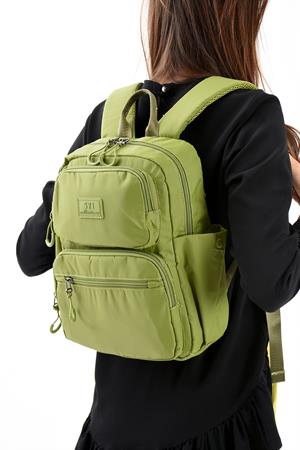 Ultra Hafif Çok Bölmeli Orta Boy Sırt Çantası(Su Geçirmez, Notebook, Laptop) Yeşil Model: (571-13-9D)