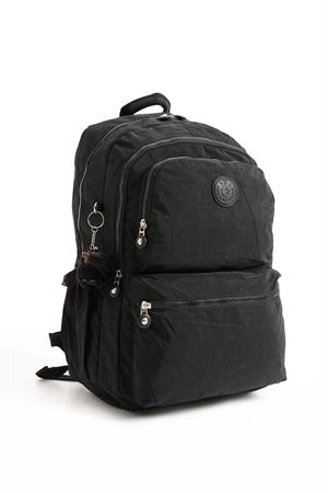Ultra Hafif Sırt Çantası Okul Seyahat Unisex Siyah (Model: 571-1C) 