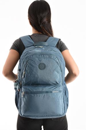 Ultra Hafif Sırt Çantası Okul Seyahat Unisex Mavi (Model: 571-1C) 