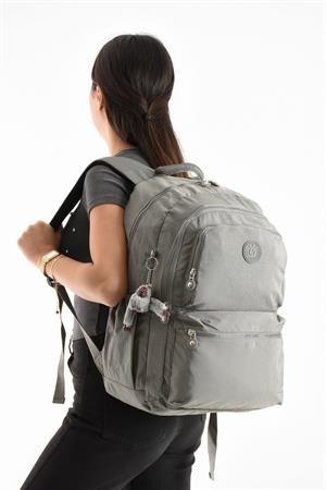 Ultra Hafif Sırt Çantası Okul Seyahat Unisex Gri (Model: 571-1C) 