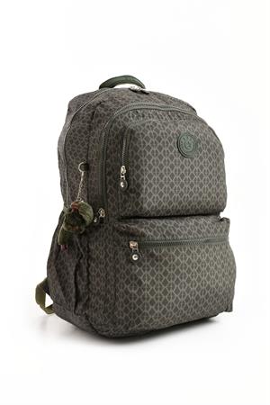 Ultra Hafif Sırt Çantası Okul Seyahat Unisex Desenli Yeşil (Model: 571-1C) 