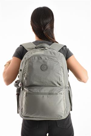 Ultra Hafif Sırt Çantası Okul Seyahat Unisex Gri (Model: 571-1C) 