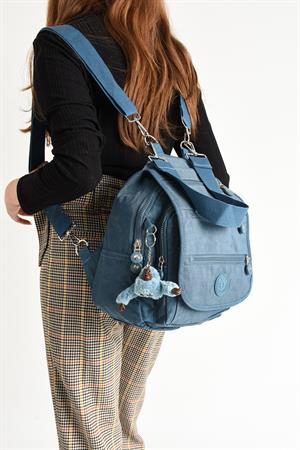Ultra Hafif Kadın Sırt ve El Çantası Mavi (Model: 571-5A)