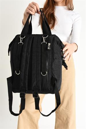 Ultra Hafif Anne Bebek Bakım Çantası Siyah (Model: 571-7A) 