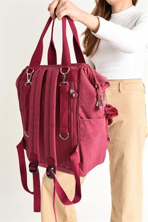 Ultra Hafif Anne Bebek Bakım Çantası Pembe (Model: 571-7A) 
