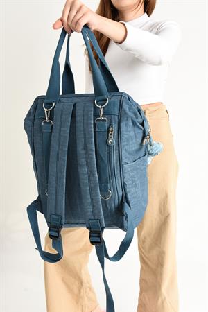 Ultra Hafif Anne Bebek Bakım Çantası Mavi (Model: 571-7A) 