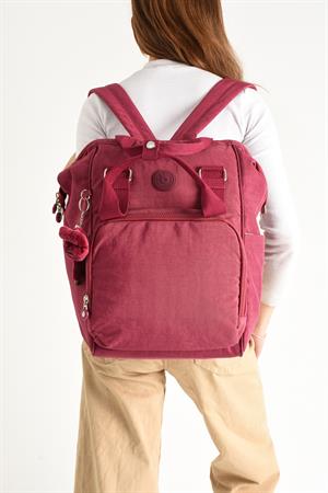 Ultra Hafif Anne Bebek Bakım Çantası Pembe (Model: 571-7A) 