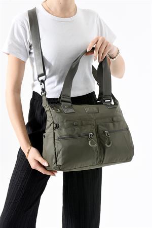 Ultra Hafif Su Geçirmez Çok Cepli Omuz Çantası Haki (Model: 571-13-9M) 