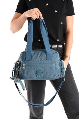 Ultra Hafif Su Geçirmez Çok Cepli Omuz Çantası Mavi (Model: 571-5M) 