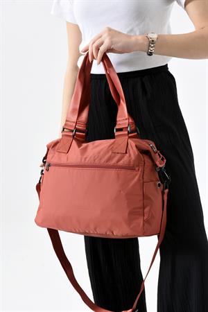 Ultra Hafif Su Geçirmez Çok Cepli Omuz Çantası Kiremit (Model: 571-13-9M) 