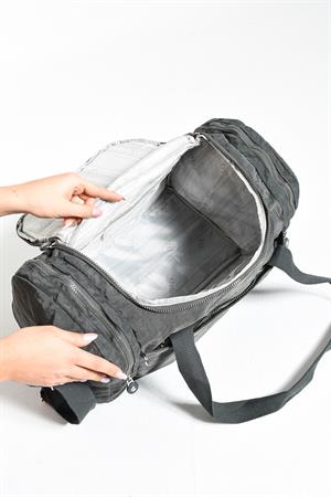 Ultra Hafif Unisex Su Geçirmez Seyahat Spor Çantası Gri (Model: 571-7B) 