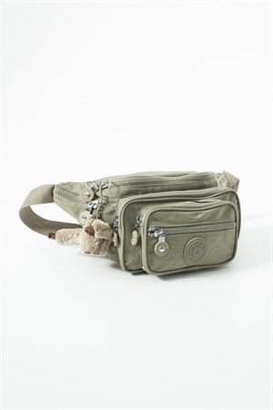 Unisex Çok Cepli, Su Geçirmez, Çapraz Askılı Bel Çantası (Freebag) Vizon Model: 571-7J