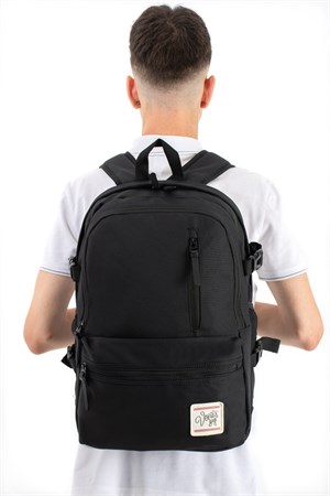 Unisex, Ultra Hafif, Çok Cepli, Sırt Çantası Siyah Model: (VNT-3C)