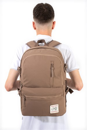 Unisex, Ultra Hafif, Çok Cepli, Sırt Çantası Kahverengi Model: (VNT-3C)