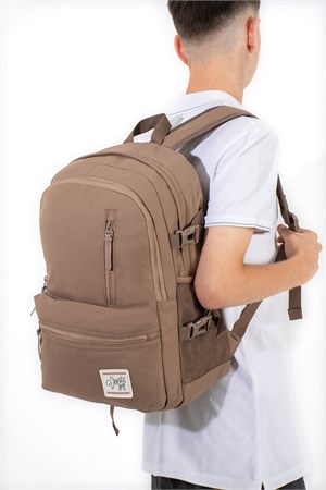Unisex, Ultra Hafif, Çok Cepli, Sırt Çantası Kahverengi Model: (VNT-3C)