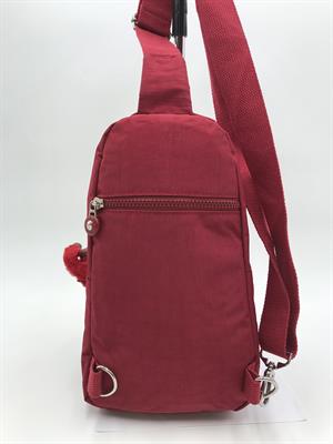 Üç Bölmeli Bodybag Göğüs Omuz Çantası Unisex Kırmızı (Model: 571-8A)