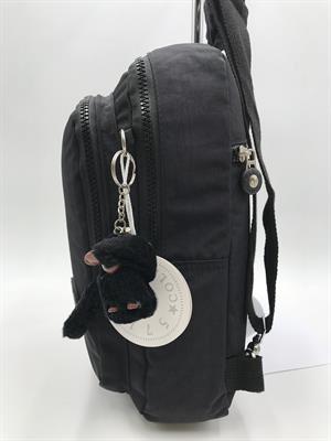 Üç Bölmeli Bodybag Göğüs Omuz Çantası Unisex Siyah (Model: 571-8A)