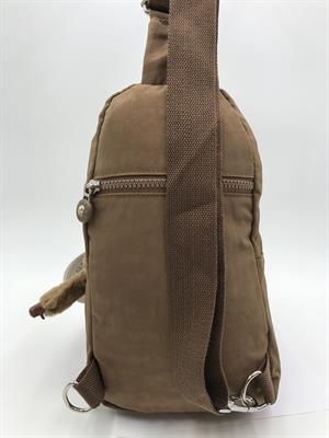 Üç Bölmeli Bodybag Göğüs Omuz Çantası Unisex Taba (Model: 571-8A)
