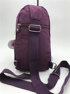 Üç Bölmeli Bodybag Göğüs Omuz Çantası Unisex Mor (Model: 571-8A)