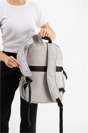 Unisex, Ultra Hafif, Çok Cepli, Sırt Çantası Gri Model: (VNT-9B)