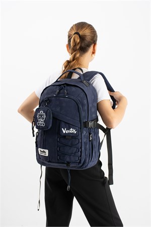 Unisex, Ultra Hafif, Çok Cepli, Sırt Çantası Lacivert Model: (VNT-9B)