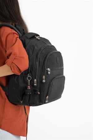 Ultra Hafif Orta Boy Sırt Çantası Unisex Siyah (Model: 571-3C) 