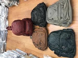 Yıkanmış Deri Sırt Çantası (571-1-5C) Bordo