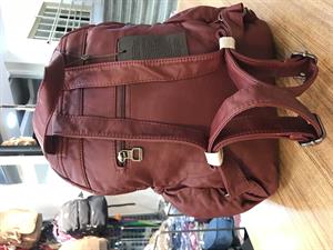 Yıkanmış Deri Sırt Çantası (571-1-6F) Bordo