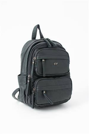 Yıkanmış Deri Sırt Çantası Lacivert Model: (571-14-11U)