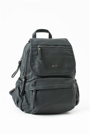 Yıkanmış Deri Sırt Çantası Lacivert Model: (571-14-11M)